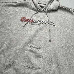 I rage Coors Light The Silver Bullet Gray Hoodie Sweatshirt Brew City‎ boxy 2XL